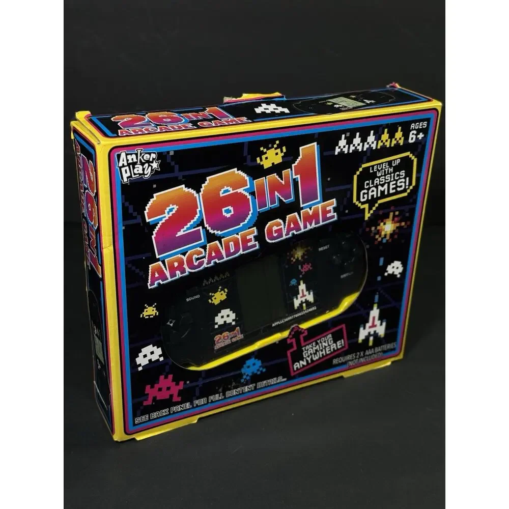 Anker play 26 in 1 Arcade games includes Tank Wars, handheld game Console